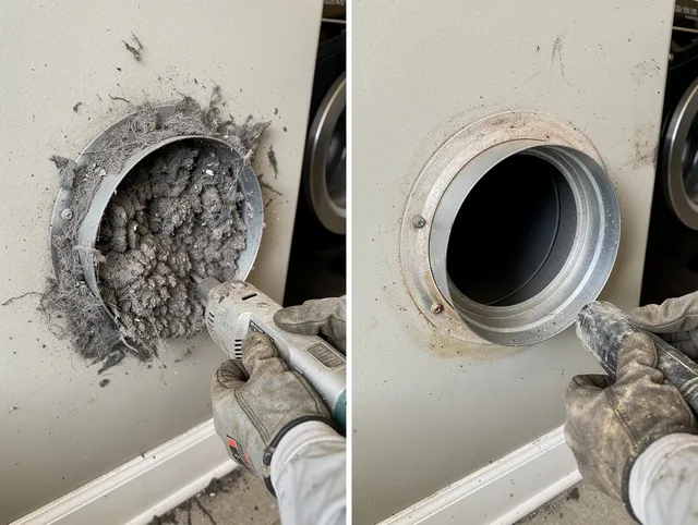 Professional clogged vent cleaning by Middletown Dryer Vent Cleaning in Middletown